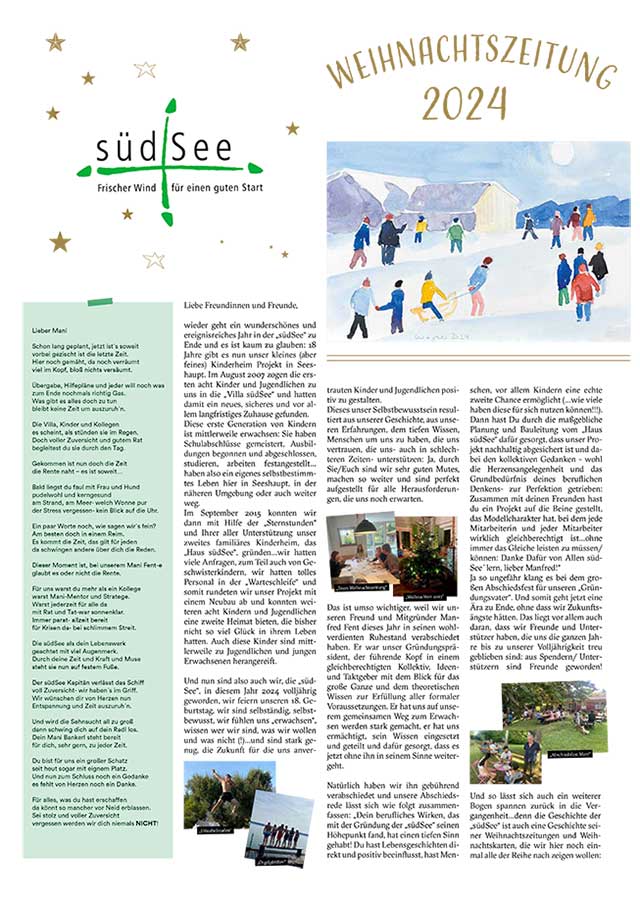 Die südSee-Weihnachtszeitung 2024