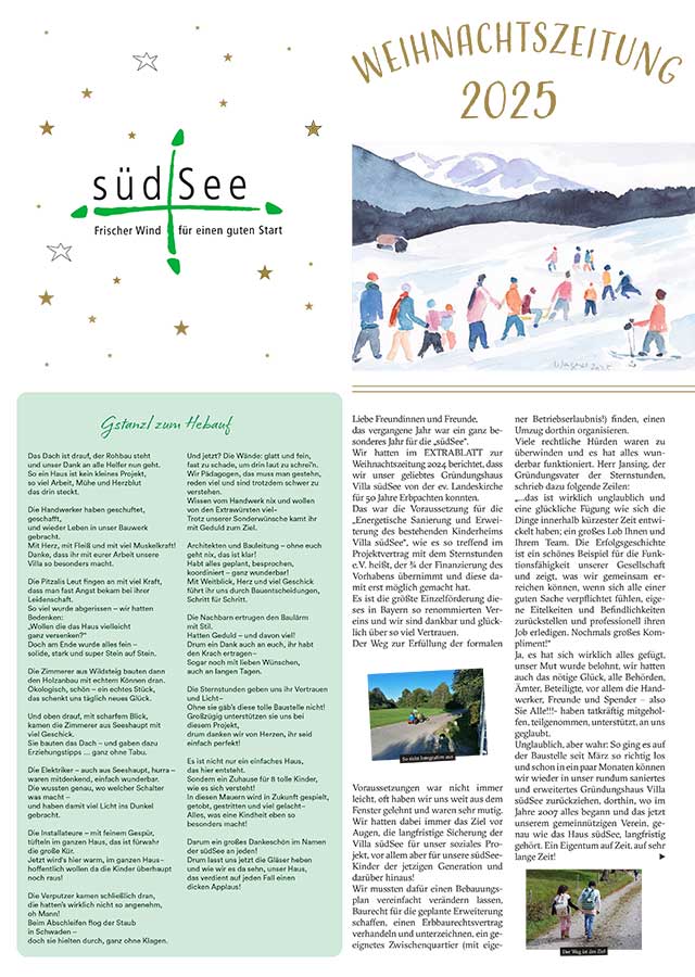 Die südSee-Weihnachtszeitung 2025