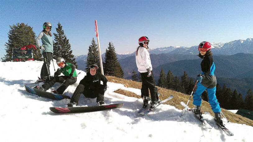 Sonne – Schnee und Skifahren